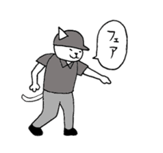 baseball cat sticker #281374