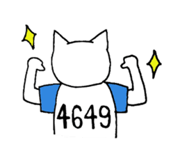 baseball cat sticker #281376
