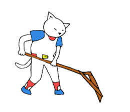 baseball cat sticker #281383