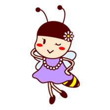 Bee girl Hana sticker #281802
