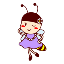 Bee girl Hana sticker #281802