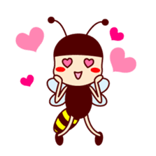 Bee girl Hana sticker #281810