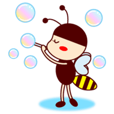 Bee girl Hana sticker #281822