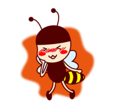 Bee girl Hana sticker #281824