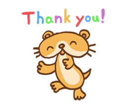 River Otter! (English version) sticker #282489