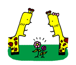 giraffe & zookeeper(anger & love ver.) sticker #283421