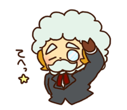 Hitsu-jii and Mei-chan sticker #283640