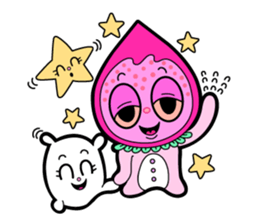 Cherry girl & Corn boy sticker #283907