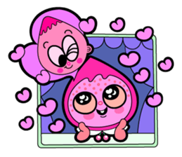 Cherry girl & Corn boy sticker #283919