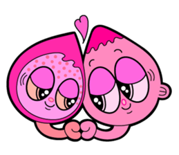 Cherry girl & Corn boy sticker #283923