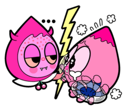 Cherry girl & Corn boy sticker #283934