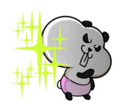 [Pouchy] -cheek panda- sticker #284683