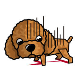 iinu - Toy Poodle sticker #284971