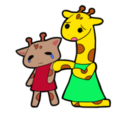 Doughnut of the giraffe sticker #285197