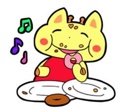 Doughnut of the giraffe sticker #285206