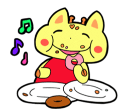 Doughnut of the giraffe sticker #285206