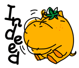 Orange Hippo sticker #285865