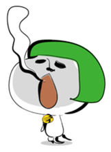 bobbed hair cat sticker #285923