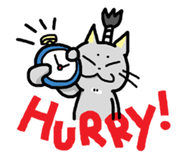 The Samurai Cat English sticker #286215