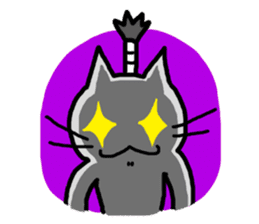 The Samurai Cat English sticker #286219
