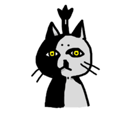 The Samurai Cat English sticker #286222