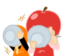 Apple & Orange sticker #286295