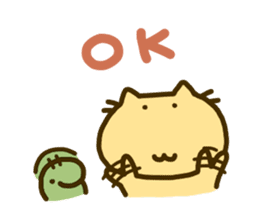 bean and cat sticker #286350