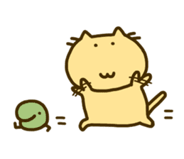 bean and cat sticker #286356