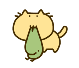 bean and cat sticker #286377
