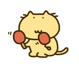 bean and cat sticker #286378