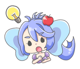 Personification girls of animal sticker #286748