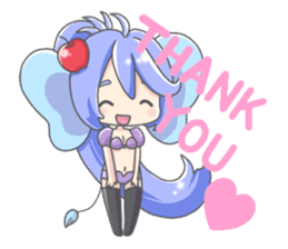 Personification girls of animal sticker #286749