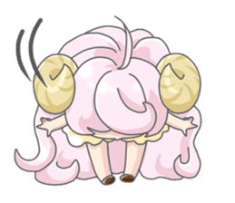 Personification girls of animal sticker #286753