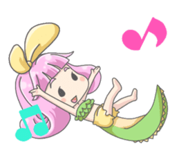 Personification girls of animal sticker #286757