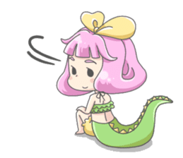 Personification girls of animal sticker #286758