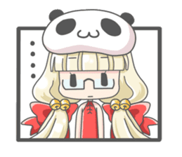 Personification girls of animal sticker #286760