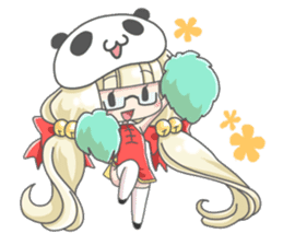 Personification girls of animal sticker #286762