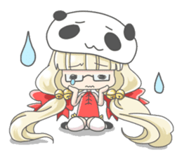 Personification girls of animal sticker #286763