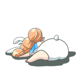 Personification girls of animal sticker #286767