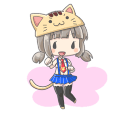 Personification girls of animal sticker #286775