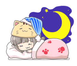 Personification girls of animal sticker #286782