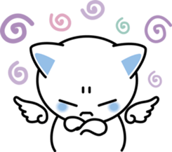 Cat angel sticker #286971