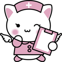 Cat angel sticker #286974