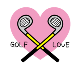 Enjoy golf -women golfer version- sticker #286986