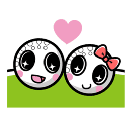 Enjoy golf -women golfer version- sticker #286989