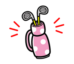 Enjoy golf -women golfer version- sticker #286991