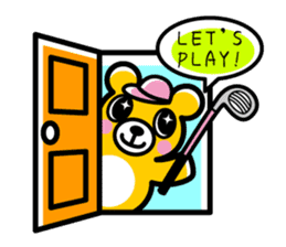 Enjoy golf -women golfer version- sticker #286992