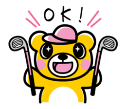 Enjoy golf -women golfer version- sticker #286993