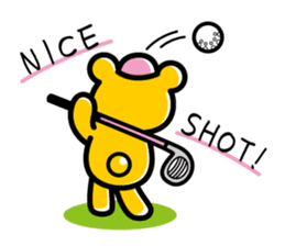 Enjoy golf -women golfer version- sticker #286994