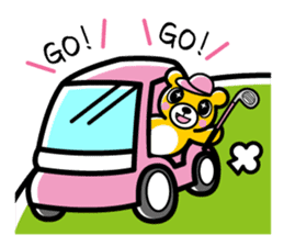 Enjoy golf -women golfer version- sticker #286996